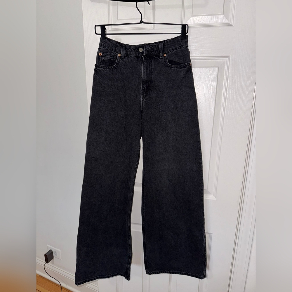 H&M wide leg denim